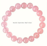 Natural Rose Quartz Stretchable Bracelet.