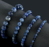 Quality Natural Sodalite Stretchable Bracelet.
