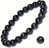 Natural Black Tourmaline Stretchable Bracelet