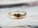 9K Gold Ring with Natural Ruby