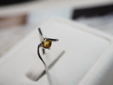 9K Gold Ring with Natural Yellow Sapphire