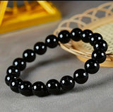 Natural Black Tourmaline Stretchable Bracelet