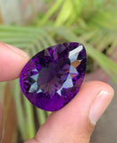 Top Quality 42.35CT Natural Amethyst Pear Shape From Africa