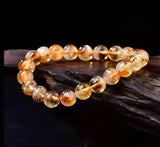 Natural Citrine Stretchable Bracelet.