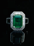 32.05CT High Quality Lab Grown Emerald 925 Sterling Silver