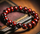 Natural Red Tiger Eye Stretchable Bracelet