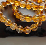 Natural Citrine Stretchable Bracelet.