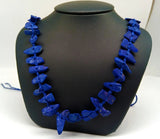 Natural A+++ Lapis Lazuli Madani Freeform Necklace