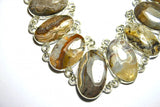Lace Agate Sterling Silver Necklace - Gorgeous
