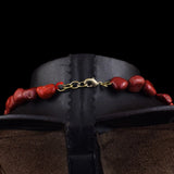 Beautiful 417 Cts Geniune Red Mookite Necklace 20 inches