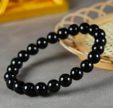 Natural Black Tourmaline Stretchable Bracelet