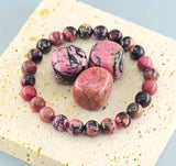 Natural Rhodonite Stretchable Bracelet