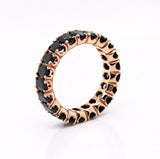 Black Spinel Gemstone Ring Sterling Silver Size 7