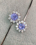 Beautiful 18.58 Carats Natural Tanzanite Bracelet 925 Sterling Silver