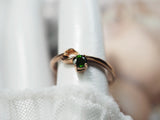 9K Gold Ring with Natural Green Tourmaline