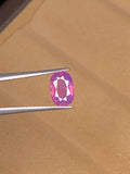 1.25CT Natural Purple pink colour kashmir sapphire Top Quality sapphire