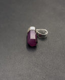 Natural Ruby Pendant with 925 Sterling Silver