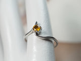 9K Gold Ring with Natural Yellow Sapphire
