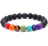 Natural 7 Chakra Stretchable Bracelet