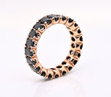 Black Spinel Gemstone Ring Sterling Silver Size 7