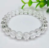 Natural Clear Quartz Stretchable Bracelet.